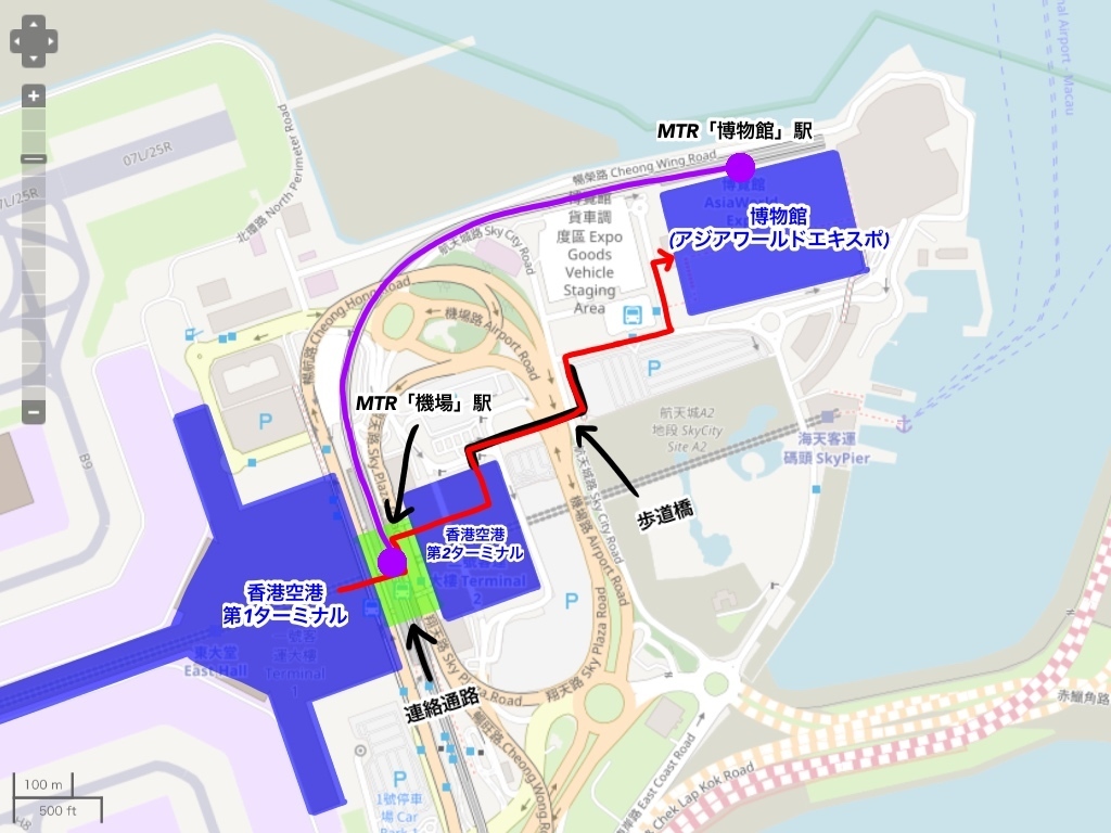 香港アジアワールドエキスポでglayのライブが行われる 空港から歩いて行くルートマップ 香港旅行役立ち情報 深セン 香港の観光旅行生活情報局